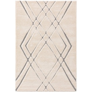 Hochflor-Teppich Aimee, benuta, rechteckig, Höhe: 21 mm, Kunstfaser, Berber, Ethno-Style, Wohnzimmer grau 120 cm x 170 cm x 21 mm