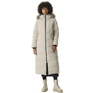 Fitouch Waukee Damen Lange Daunenparka | 750+ Fillpower-Isolierung | Maxi-Jacke | Wasserabweisende Pufferjacke - S