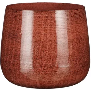 Mica Decorations Blumentopf Eisen Benson Ø 23 x 20 cm dunkel rot