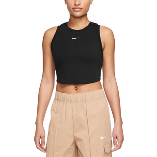 Nike Crop-Top Nike Sportswear Essentials Ribbed Cropped Top schwarz S