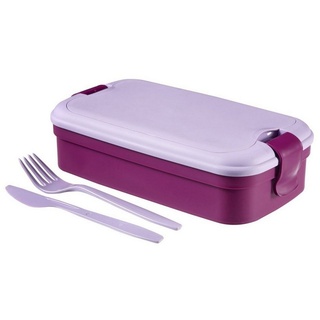 Curver Lunchbox, Schachtel Box mit Besteck Lunch & Go lila