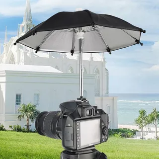Sonnenschirm Regenschirm für Kameras, Kameraschirm mit Blitzschuh-Schnittstelle für Spiegelreflexkameras Sonnenschutz für Outdoor-Fotografie