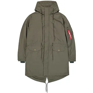 ALPHA INDUSTRIES Jacke khaki / rot / weiß L