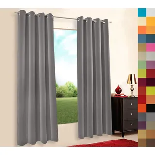 A-TEXTILE-24 Hochqualitativer Verdunkelungsvorhang nach Maß, Kräuselband, mit Ösen, Vorhang nach Maß, Gardinen nach Maß, Schlafzimmer, Stone (Stoffmuster)