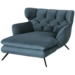 Jette Home Longseat-Sessel Samt Caldara , blau , Maße (cm): B: 130 H: 95 T: 160.0