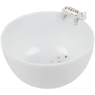 räder Porzellangeschichten Schale Katze Weiß