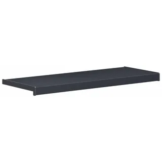 Fensterbank Anthrazit mit Holzmaserung 60 x 35 x 4,5 cm PVC - Grau