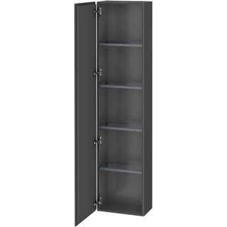 Duravit L-Cube Hochschrank 1 Tür links 400 x 243 x 1760 mm - Graphit Matt - LC1170L4949