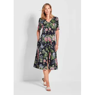 GOLDNER Sommerkleid Floral Blau 40