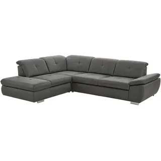 Beldomo Speed Ecksofa, Dunkelgrau, Textil, 3-Sitzer, L-Form, 318x260 cm, Goldenes M, Typenauswahl, Stoffauswahl, Wohnzimmer, Sofas & Couches, Wohnlandschaften, Ecksofas