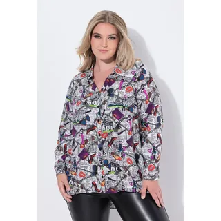 MIAMODA Longbluse mischfarben Weiß 42