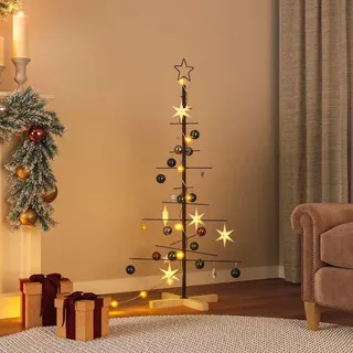 vidaXL Weihnachtsbaum Metall Schwarz 120 cm