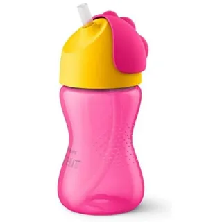 Philips Avent Strohhalm Becher Anti-Leckventil verhindert Verschütten Ideal für aktive Kinder Der gebogene Strohhalm erleichtert das Trinken 12 m+ SCF798/02 Quiet Shade-clematis Blue