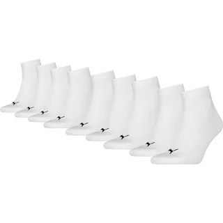 Puma Socken Quarter Plain ECOM 9P 9er Pack Weiß 47-49
