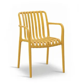 faee Gartenstuhl Sejero, Kunststoff, stapelbar gelb