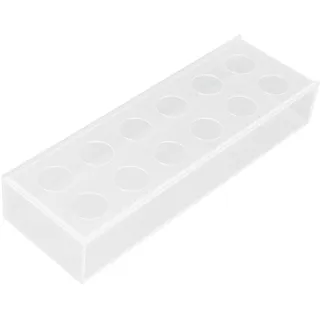 Rechteckiges Blumengesteck In Einer Transparenten Acrylvase Für Esstisch, Hochzeitsfeier, Zuhause, 12 Löcher