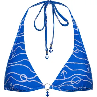 Seafolly Set Sail Bikini Oberteil Damen in azure, Größe 38 - blau
