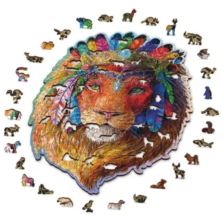 Wooden City Puzzle Mystischer Löwe Puzzle Holzpuzzle (2D), 250 Puzzleteile beige 26 cm x 38 cm