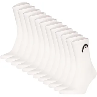 Head All Sports Training Short Crew Socken 12er Pack Weiß 43-46