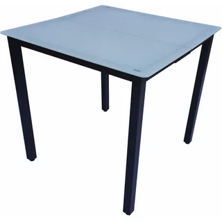 VCM Gartentisch 80 x 80 x 73 cm Grau/Grün