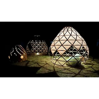 Bambus Konstrukt Zoom als Kit Gartenhaus Rankgitter Messestand Iglu 320cm