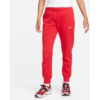 NIKE Damen Hose W NSW PHNX FLC MR PANT STD, UNIVERSITY RED/SAIL, L