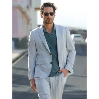 emilio adani Herren Anzug-Sakko slim fit Grau uni - 98