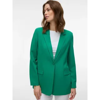 Vero Moda Longblazer VMZELDA LS LOOSE BLAZER NOOS lässige Form, 1-Knopf Verschluss grün L (40)