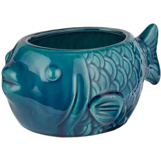 Butlers Blumentopf CORAL COAST Fisch in Blau | Gr.: onesize