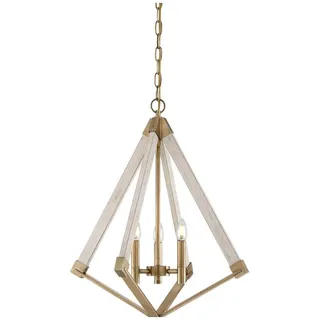 Elstead Lighting, Kronleuchter, View Point Kronleuchter E14 3-fach Verwittertes Messing (48.70 cm)