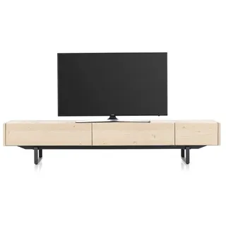 XOOON Modali TV-Sideboard Eichenfurnier/Metall - Schwarz