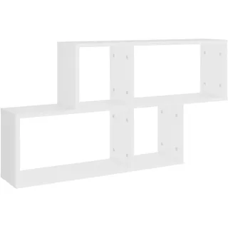 vidaXL Wandregal 100 x 18 x 53 cm Weiß