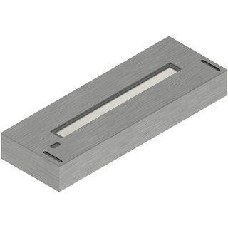 Echtfeuer-Dekokamin XARALYN "Brenner 5820S" Dekokamine Gr. B/H: 58 cm x 8 cm, grau (aluminiumfarben) Ethanol-Kamine Dekokamine