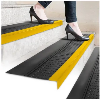 ANRO Stufenmatte 30 x 90 cm Gelb/Schwarz