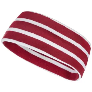modAS Stirnband Unisex 2535 Kopfband Maritim Kinder und Erwachsene zweilagig Baumwolle Streifen & Unifarben, leichter Tragekomfort, Formstabil & Pflegeleicht rot 1 - bis 48 cm Kopfumfang (Kleinkind)