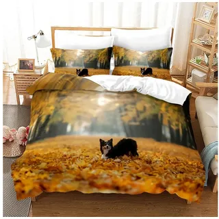 LuxusKollektion Bettwäsche Bettwäsche 200x200 Hund Border Collie 3D Druck