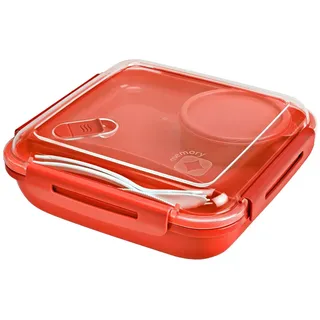 Rotho Lunchbox rot 19,5 x 19,5 x 6,5 cm 1,1 l