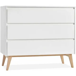 Konsimo® Wickelkommode, Weiß, Holz, 100x93x53 cm, Babymöbel, Wickelkommoden & Zubehör, Wickelkommoden