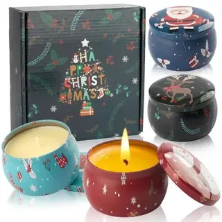 Duftkerzen Geschenkset Duft Kerzen Set - Geschenke Kerze Geschenk Duftkerze Kerzenset für Frauen Weihnachten Weihnachtsduft Weihnachtsgeschenke