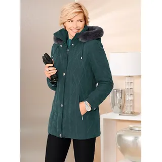 Winterjacke CLASSIC, Damen, Gr. 48, blau (petrol), 85% Polyester, 15% Polyamid, unifarben, Jacken