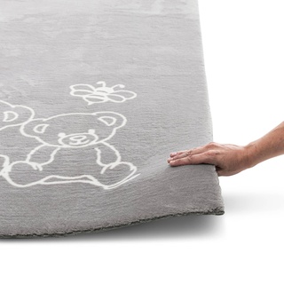 Kinderteppich Coccole 80 x 150 cm Polyester Beige Sand