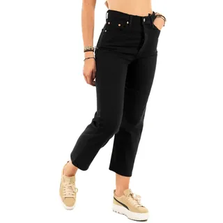 Levi's Damen Ribcage Straight Ankle Jeans,Black Heart,26W / 31L - 26W / 31L
