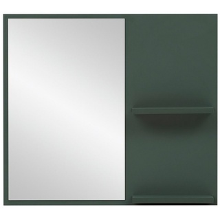 Lomadox Wandspiegel KELLA-80, Flur Garderobenspiegel Spiegel Ablage grün 67x60x12,2 cm grün