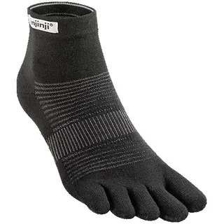 injinji Run Lightweight Mini-Crew 2 Paar Schwarz XL