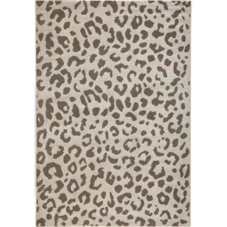 Novel Webteppich, Taupe, Beige, Textil, Leopard, rechteckig, 80x150 cm, in verschiedenen Größen erhältlich, pflegeleicht, leicht zusammenrollbar, Teppiche & Böden, Teppiche, Webteppiche