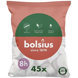 Bolsius Teelichte 45 St. weiß