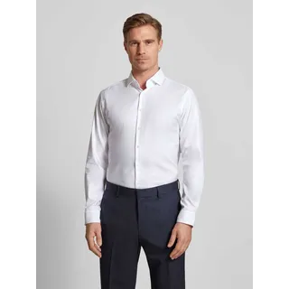 Regular Fit Business-Hemd mit Haifischkragen, Weiss, 41/42