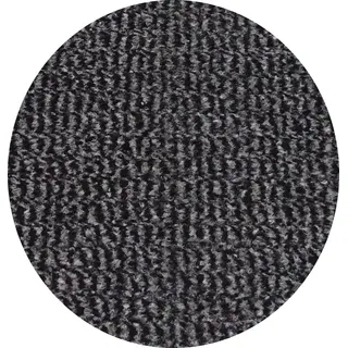 MERTEX runde Schmutzfangmatte mit Kettelkante in schwarz Ø 100 cm in Bern grau