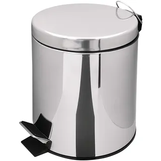 RIDDER Kosmetikeimer, Abfalleimer Timon 5 Liter Chrom glänzend
