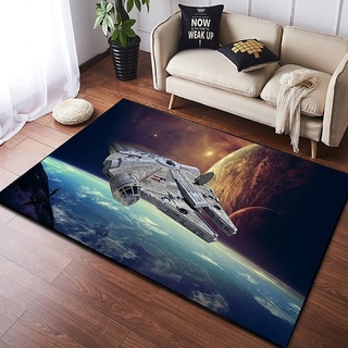 TONATO Range Teppich Teppich, Star Wars 3D Fußmat-Bodenbelag für Playoom Schlafzimmer Anti-Rutsch-Bodenmatte,160 * 230cm